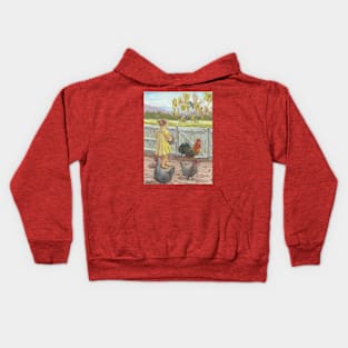 Collecting Eggs Kids Hoodie